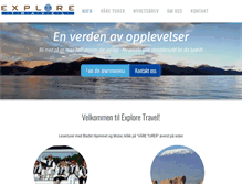 Tablet Screenshot of exploretravel.no